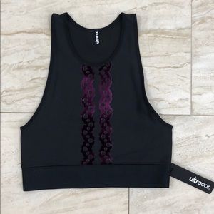 Altitude Seville Crop Top Nero Burgundy